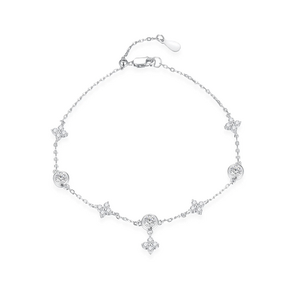 Clara -Silver Bracelet with White Zirconia Stones