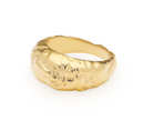Zahra - Precious Gold Ring Crafted with Meteorite Crater
