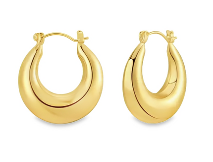 ARELIA - Elegant Gold Hoop Earrings