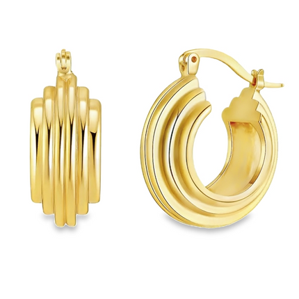 RAYNE - Gold Hoop Earrings