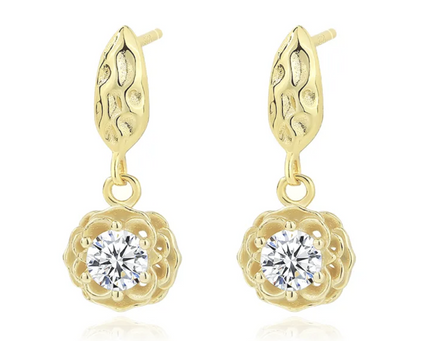 Loz - Stud Earrings - Gold Vermeil - Tarnish Free