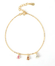 Channa - Royal Gold Bracelet with Multicoloured Gemstones