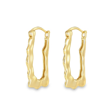 Teall Geometric Hoop Earrings l Hypoallergenic