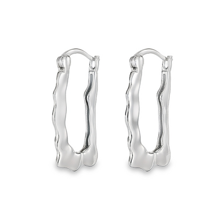 Teall Geometric Hoop Earrings l Hypoallergenic