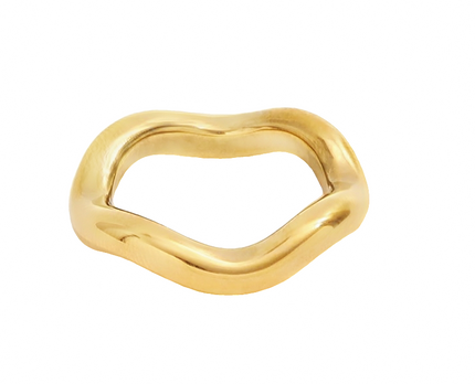 Teall Gold Wave Ring