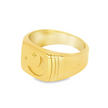 Gold Celestial Signet Ring