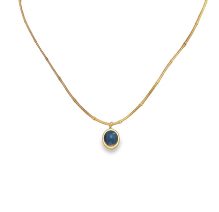 By Teall Blue Pendant Necklace