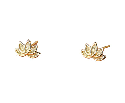 By Teall Mini Lily-Pad Studs