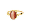 Gold Ring with Oval Stone by Teall