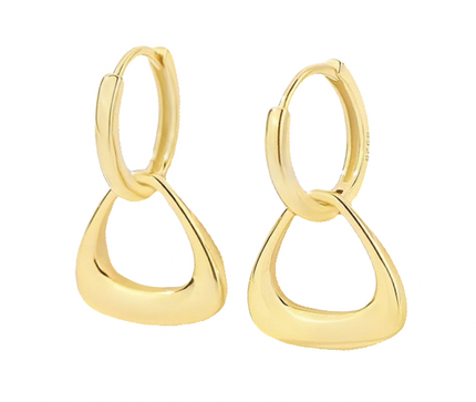 Sterling silver 18k gold plated earrings from Teall Jewellery 