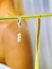 Naima - Gold Hoop Earrings with Pearl Detailing