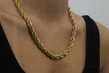 Teall Gold Chunky Statement Chain Necklace