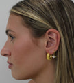 Teall Gold Bubble Statement Hoop Earrings