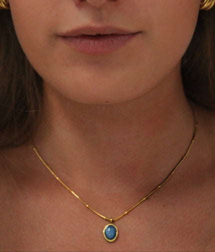 By Teall Blue Pendant Necklace