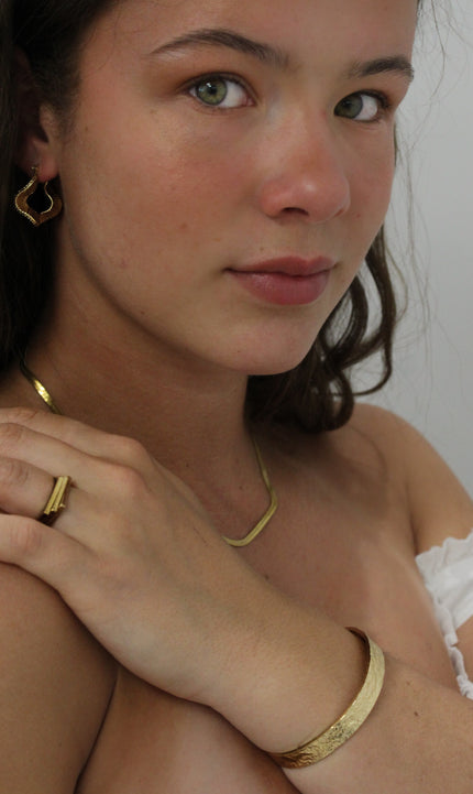 Estella - Classic Gold Snake Chain Necklace