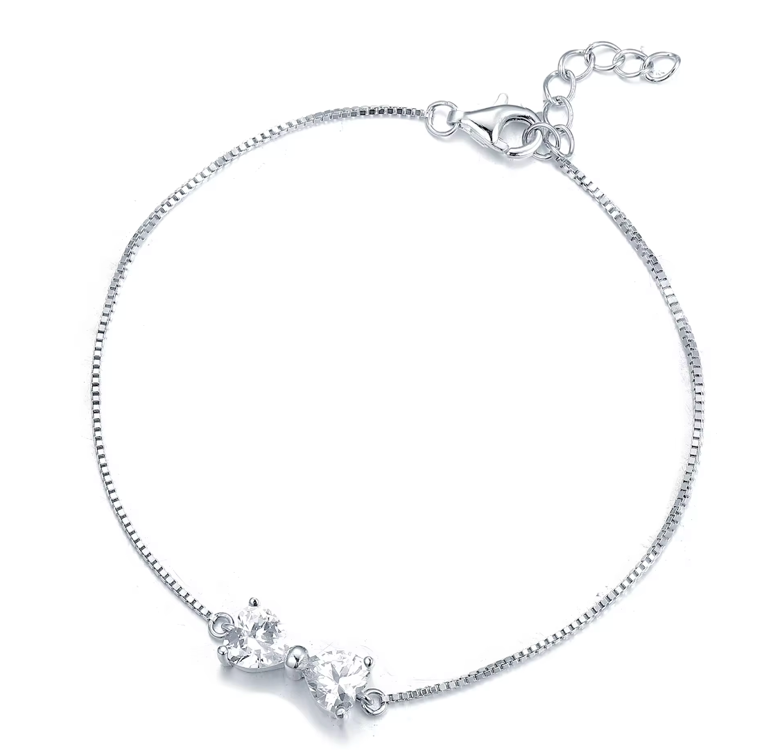 JASMINE - Silver Bow Bracelet