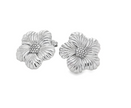 Capri - Silver flower stud earrings