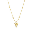 18k gold-plated necklace with love heart pendant, perfect for everyday wear, available at our Claremont, Perth store.