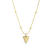 18k gold-plated necklace with love heart pendant, perfect for everyday wear, available at our Claremont, Perth store.