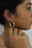 Teall Classic Gold Hoop Earrings l Hypoallergenic